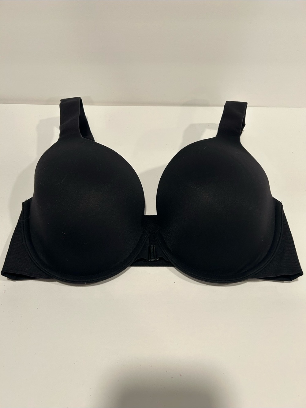 SPANX Bra-llelujah Full Coverage Underwire Bra Black 36C Front Closes Shapewear